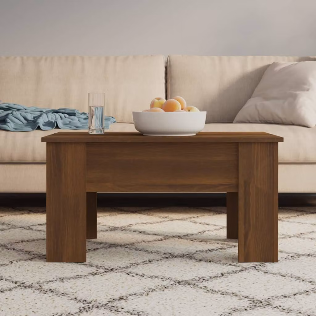 Maison Exclusive - Tavolino da salotto effetto rovere marrone 79x49x41 cm in materiale composito