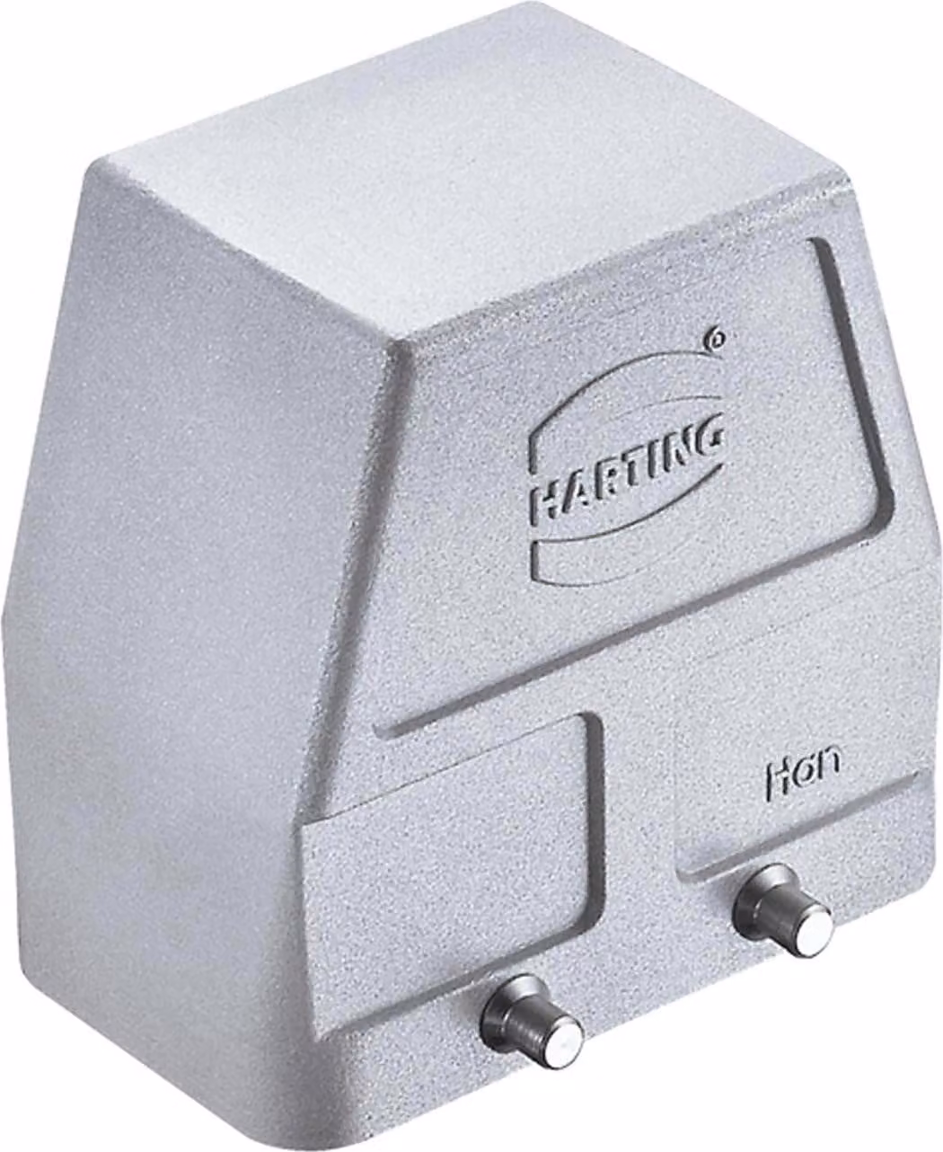 HARTING Han 10B EMC / High Temp Contenitore tubolare alto, 1xPG21 uscita cavo laterale, per 2 staffe (nella parte inferiore)