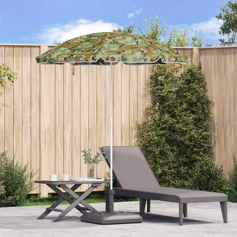 Ombrello da giardino vidaXL multicolore in poliestere e acciaio con diametro 240 cm