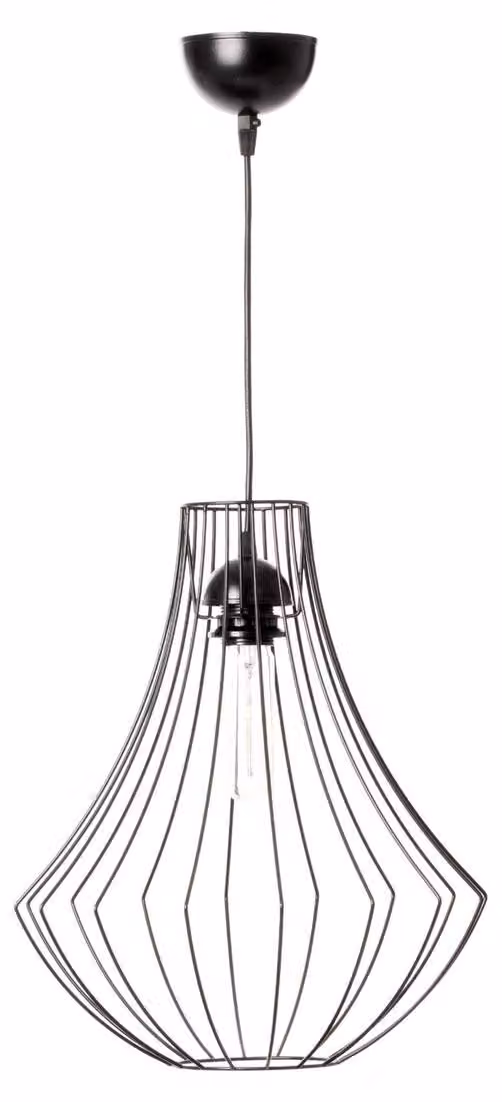 Lampada a sospensione Jasmin in metallo nero