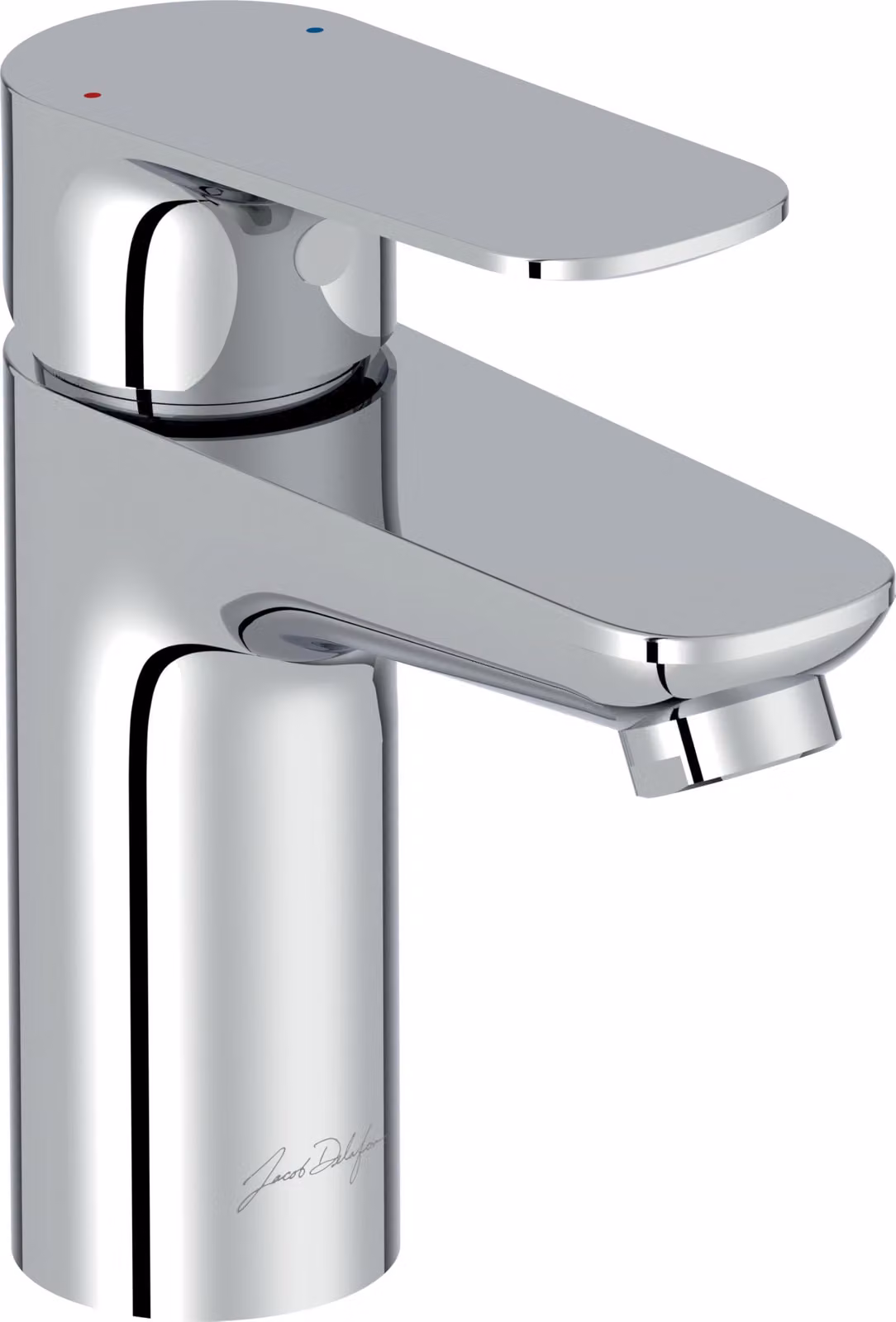 Miscelatore monocomando per lavabo, cromato, con tappo/troppo pieno, portata 5 l/min