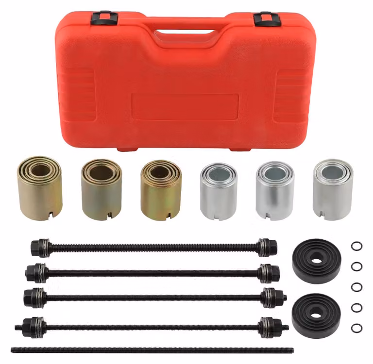 Kit universale di utensili - Set di presse e estrattori - 26 pezzi - Per cuscinetti, boccole e guarnizioni - Adatto per autovetture e furgoni