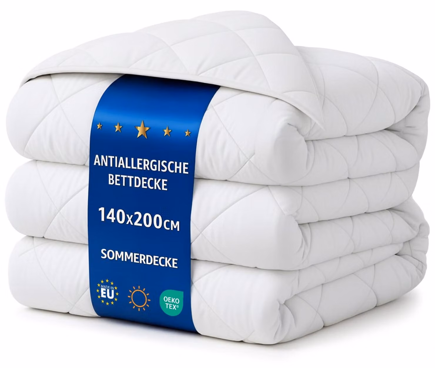 Coperta estiva 140 x 200 cm in microfibra e tessuto trapuntato