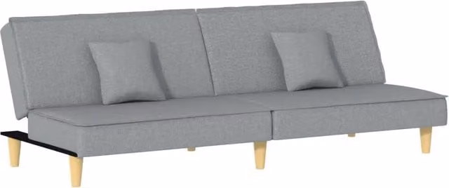 Divano letto | Sof¨¤ letto | Letto singolo Grigio Chiaro in Tessuto