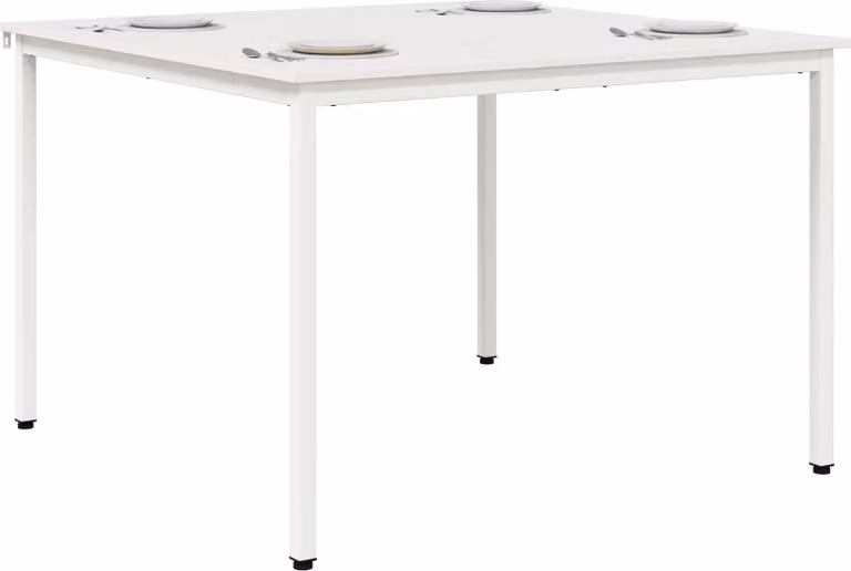 SYFAX™ Tavolo da pranzo Bianco 110 x 110 x 75 cm Pino massello