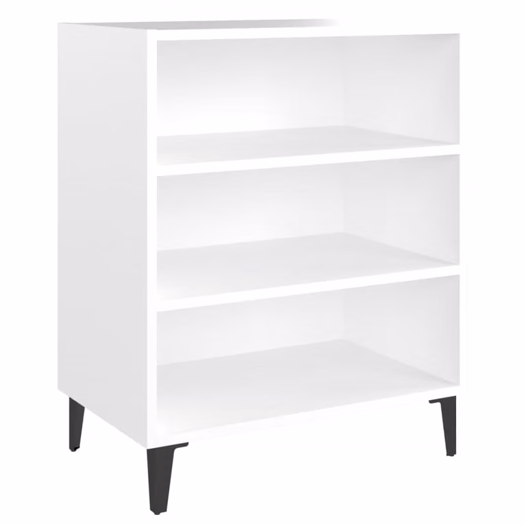 Credenza Bianca 57x35x70 cm in Legno Multistrato