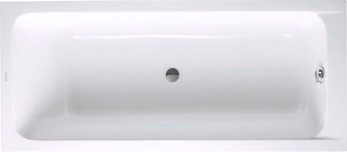 Vasca Duravit D-Code 170 x 75 x 42 cm versione da incasso, scarico centrale bianco, 700099000000000