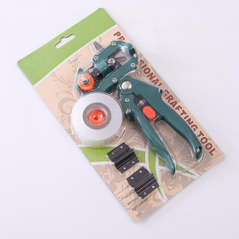 INF Set di strumenti professionali per innesto di alberi da frutto - Cesoia da giardino Acciaio al carbonio Verde