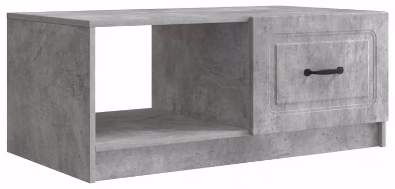 Tavolino da salotto Grigio Cemento 90 x 50 x 37 cm