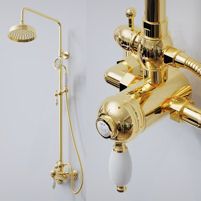 miscelatore doccia retro STADFORD oro Lauferi