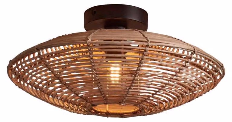 GOOD&MOJO - Lampada da soffitto Tanami - Rattan - Ø40cm
