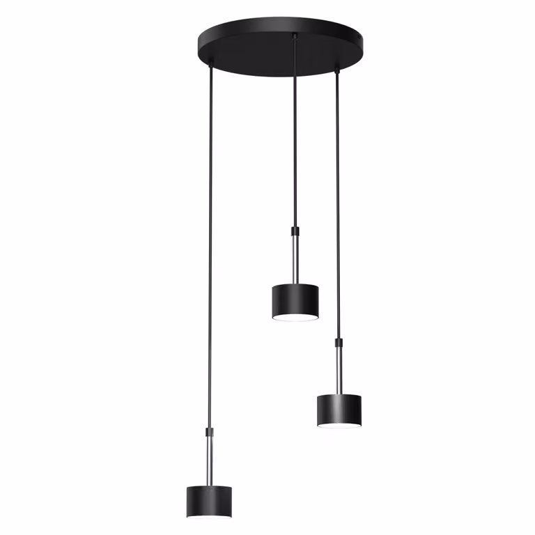 Milagro ARENA lampadario a sospensione MLP7786 nero / argento