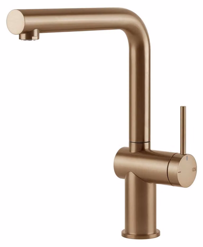Gessi 60431, Modello standard, Finitura bronzo, Colore bronzo, Maniglia a leva, Autorigenerante, Tipo L