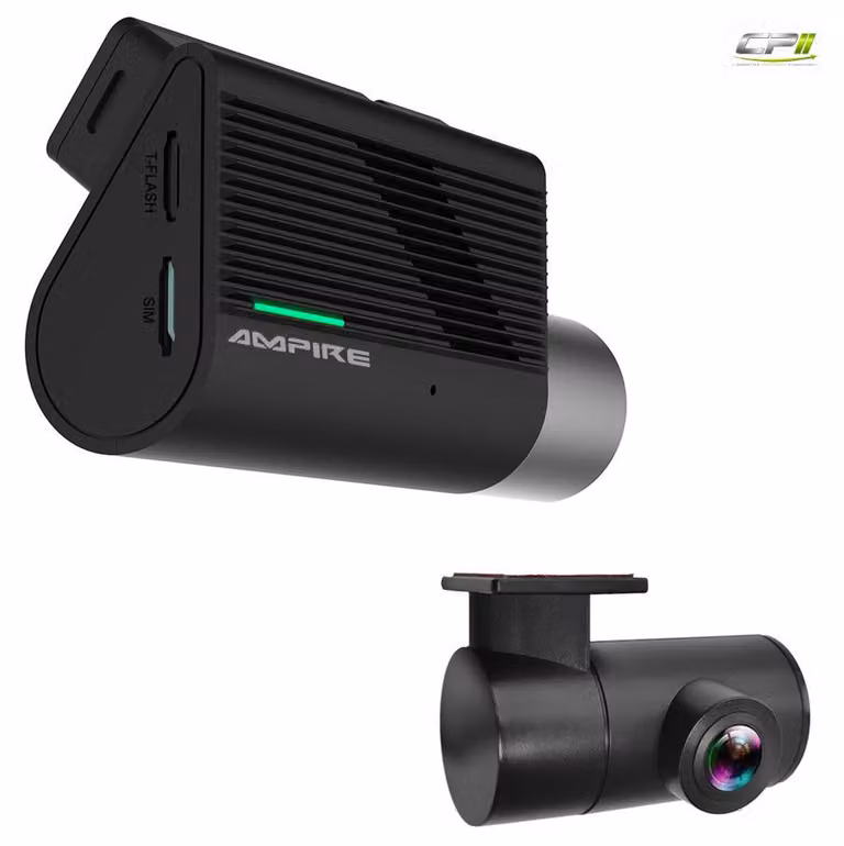 Ampire DC7-Pro Dashcam a 2 canali con 4G WLAN, GPS