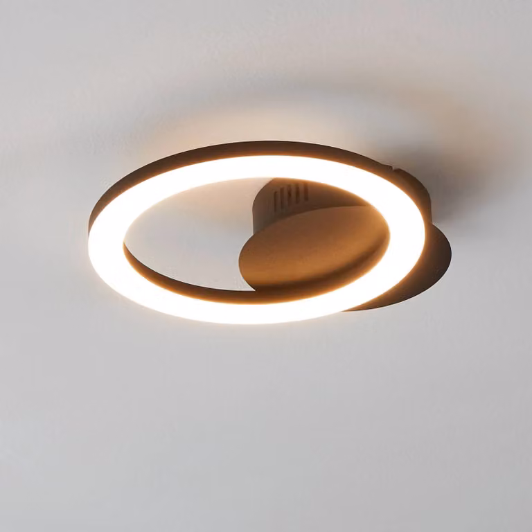 EGLO connect Parrapos-Z applique LED, 1 luce Parrapos-Z, dimmerabile, Nero, Soggiorno / Sala da pranzo, Metallo, Moderno