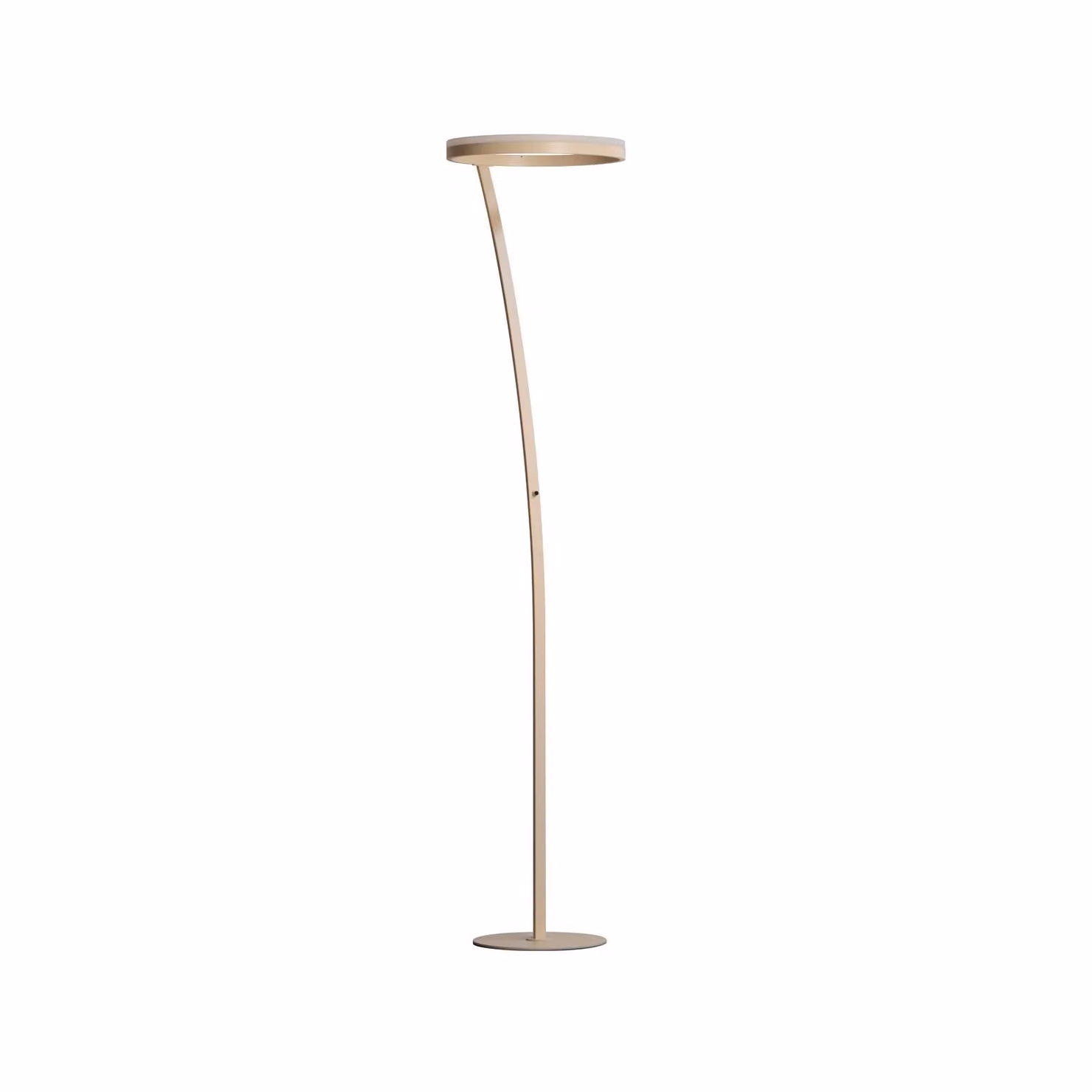 FISCHER & HONSEL Lampada da terra con luce lettura Sirko, dimmerabile, Crema / Ambra, Soggiorno / Sala da pranzo, Metallo, Moderno, Lampada LED da terra
