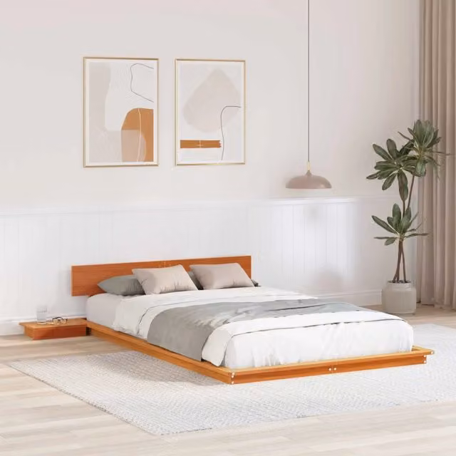 Struttura del letto-Giroletto Marrone 120 x 200 cm legno 238100