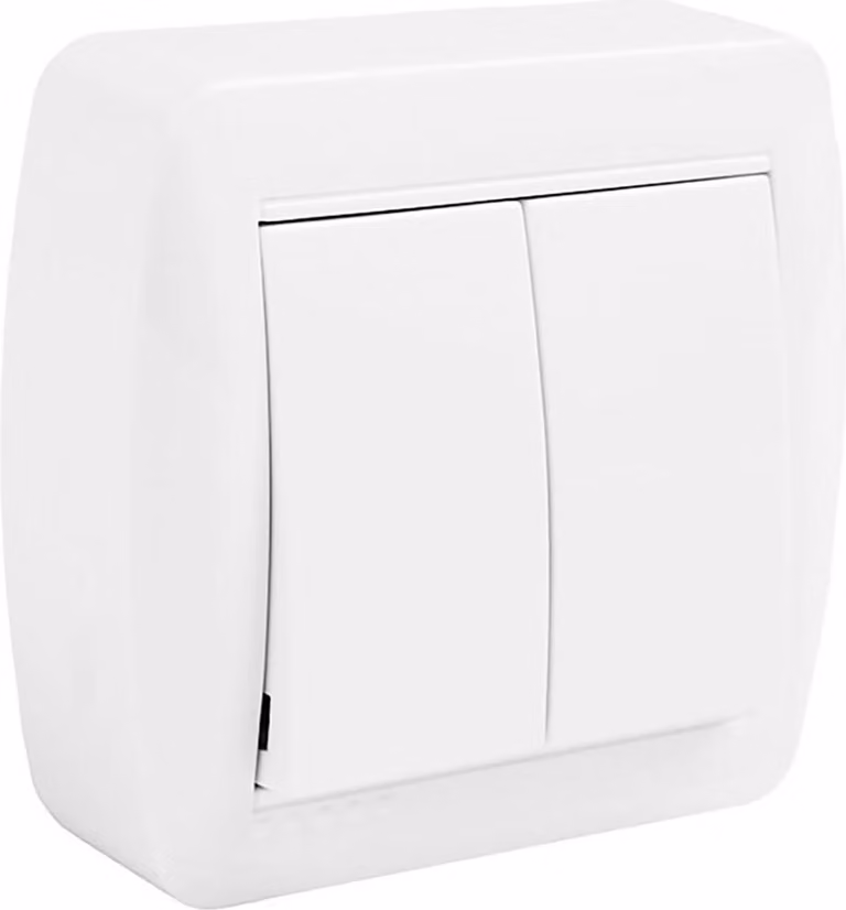 SOLERA 42981 Doppio CONMUTADOR 74X72X28MM S. Quadro a parete, 50 W, 250 V, Neutro