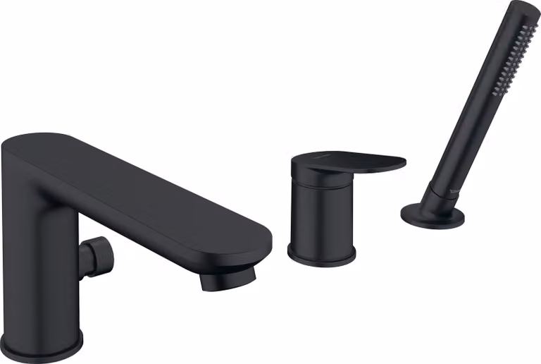 Wave Duravit, robinetterie de baignoire 3 trous, saillie 200 mm, WA5260000046, WA5260000046