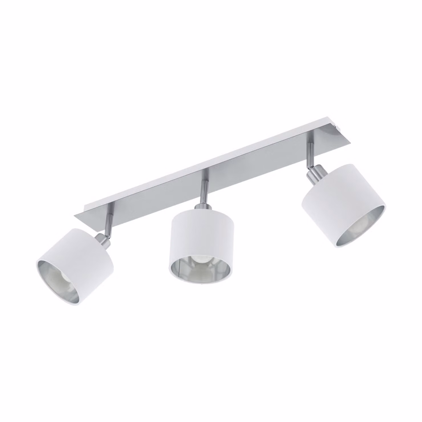 Faretto a 3 luci Valbiano nichel opaco, bianco, argento Eglo 97534