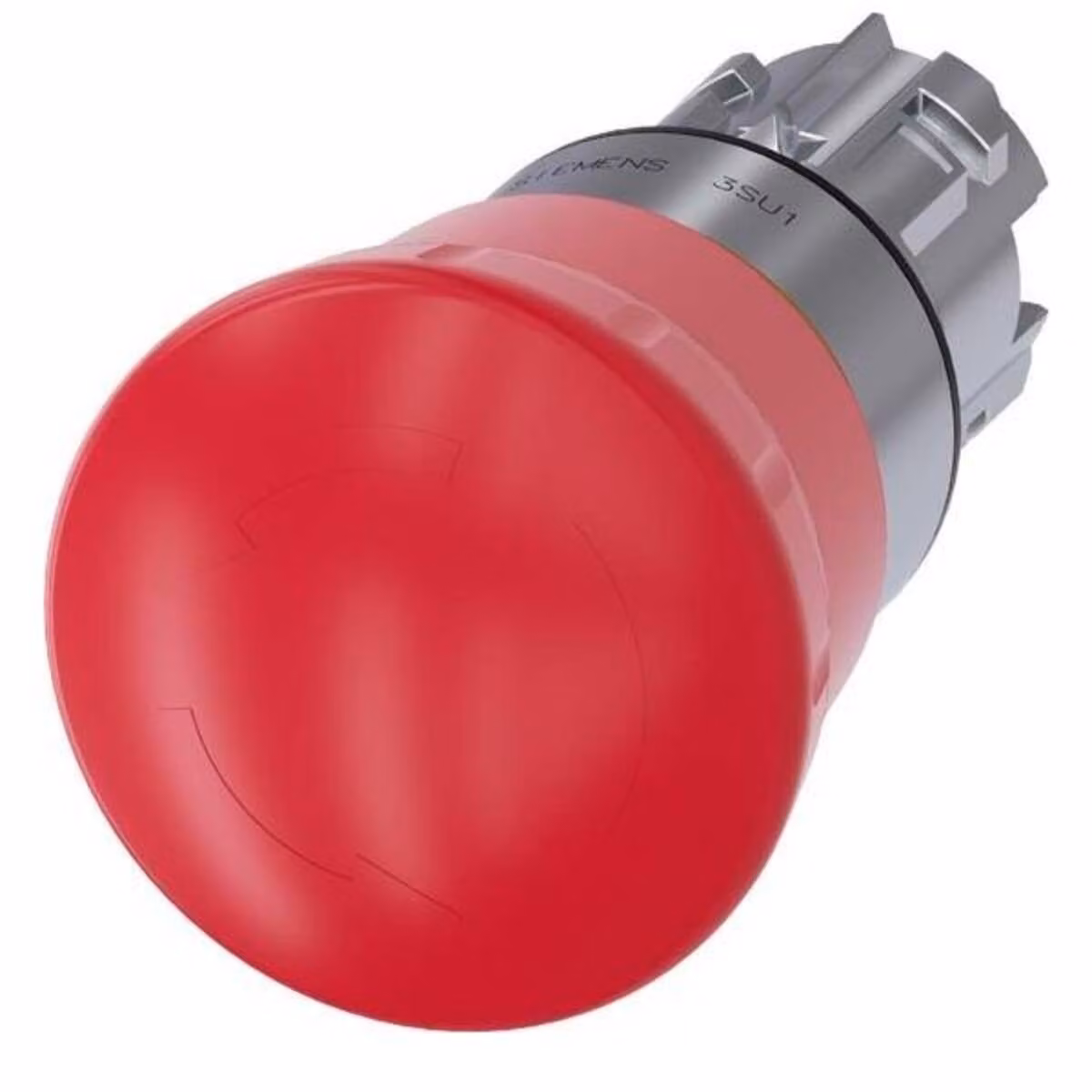 Interruttore di emergenza Siemens, pulsante a fungo anello frontale in metallo, rosso lucido Sblocco a rotazione SIRIUS ACT 3SU1050-1HB20-0AA0 1 (3SU1050-1HB20-0AA0)