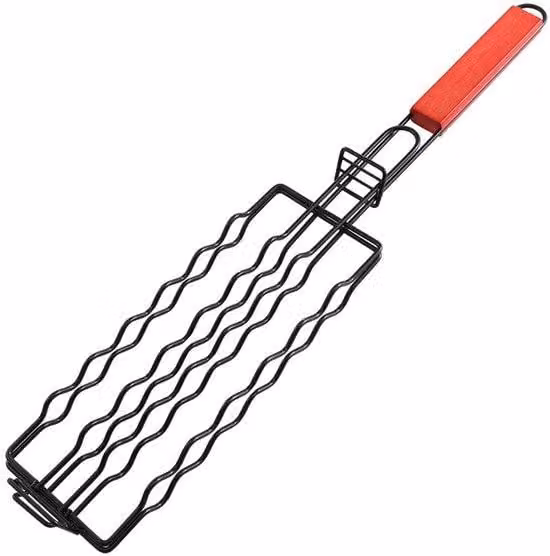 Set da barbecue portatile, ideale per picnic e campeggio - Accessori da barbecue resistenti, regalo perfetto per le grigliate, strumento indispensabile in cucina - Nero