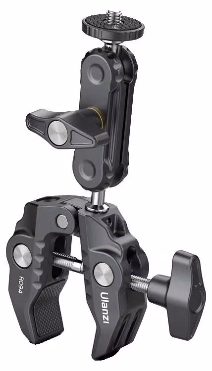 Super Clamp, supporto a doppia testa sferica, compatibilità versatile, morsetto R094