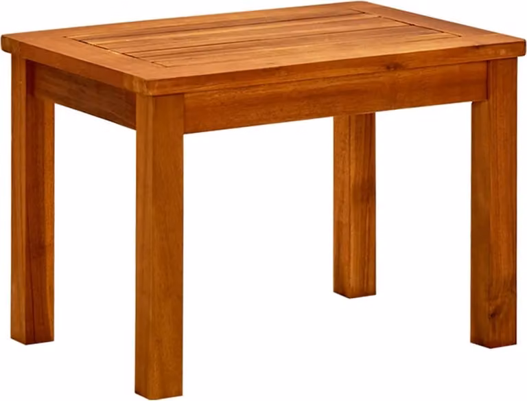Tavolino da Giardino 50x35x36 cm in Legno Massello di Acacia