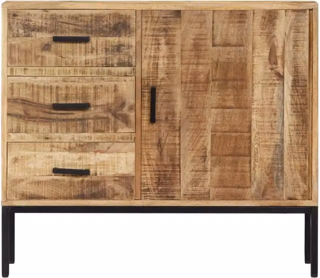 Credenza 88x30x71 cm Legno Massello di Mango 247969