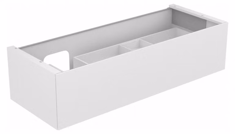 KEUCO EDITION 11 Meuble sous-lavabo pour lavabos encastrables, 1 tiroir frontal, position du lavabo à gauche, 1400x350x535mm, 31265280000, 31265280000
