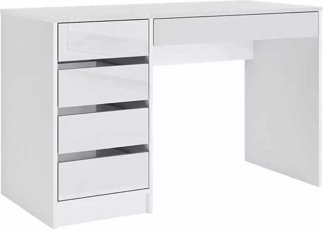 Scrivania Sherry Bianco 55 x 120 cm con cassetti Vicco