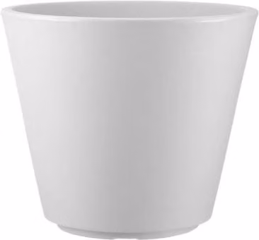 Vaso Rotondo Tera Ribeira Chalk per Piante Grandi Indoor e Outdoor in Plastica Bianco Gesso Ø60 cm