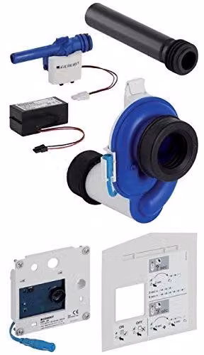 Sistema di controllo per water per uomo, tecnologia calorimetrica, 230V, Vetroceramica, da montare a parete