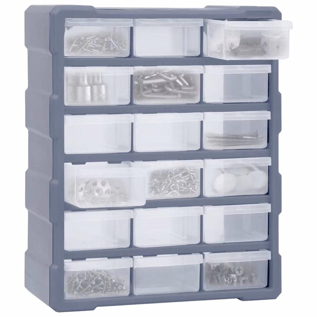 Mobile Contenitore con 18 Cassetti Medi 38x16x47 cm