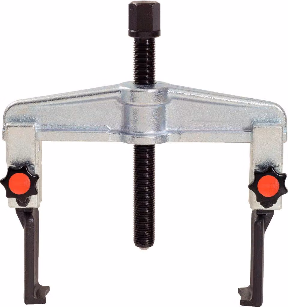 Estrattore a due bracci con ganci sottili, da 25 a 130 mm, con sistema di serraggio rapido