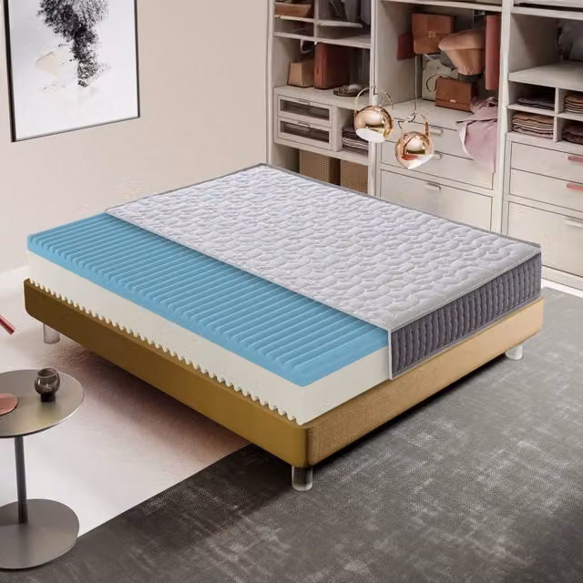 Materasso Singolo Ibrido KingDream in Memory Foam Bianco L: 80 cm, P: 200 cm