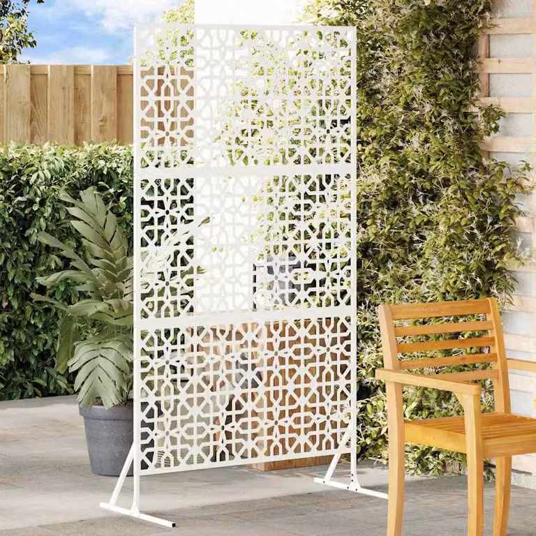 Maison Exclusive - Schermatura 100 x 50 x 180 cm in acciaio bianco