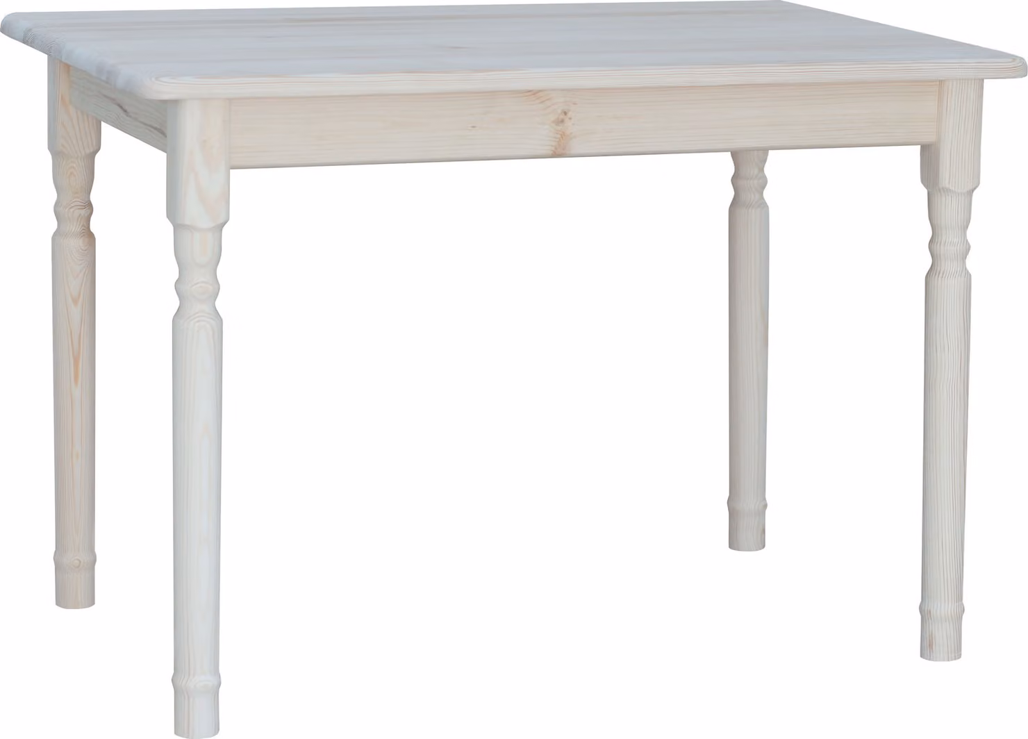 Tavolo II in legno massiccio di pino non trattato 100 x 60 cm