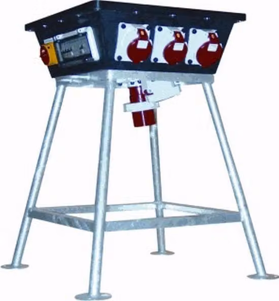 Distributore di corrente MENNEKES con 10 uscite 63A 400V trifase IP44 in acciaio multicolore (21.M63-0201-1)