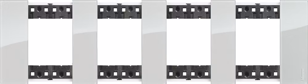 Pannello 2 x 4 modulo cristallo BTicino Living Now KA4802M4__ Aura