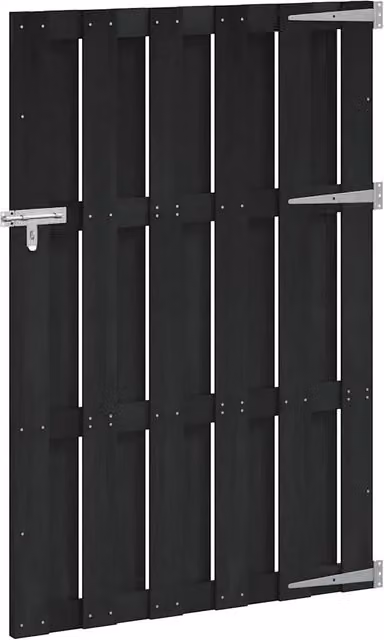 Cancello da giardino in WPC e alluminio vidaXL Grigio L: 100 cm, H: 150 cm – 1