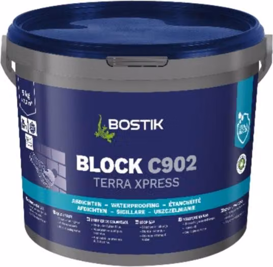 Bostik Block C902 Terra Xpress Secchio da 5 kg Cemento speciale a presa rapida