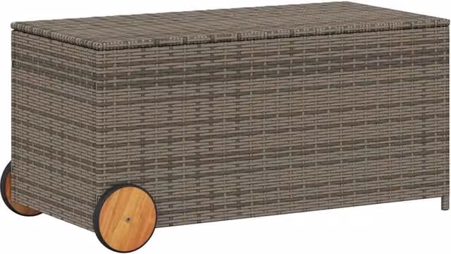 Tavolo da giardino moderno in legno di acacia oliata grigio L: 107 cm, P: 55 cm, H: 53 cm