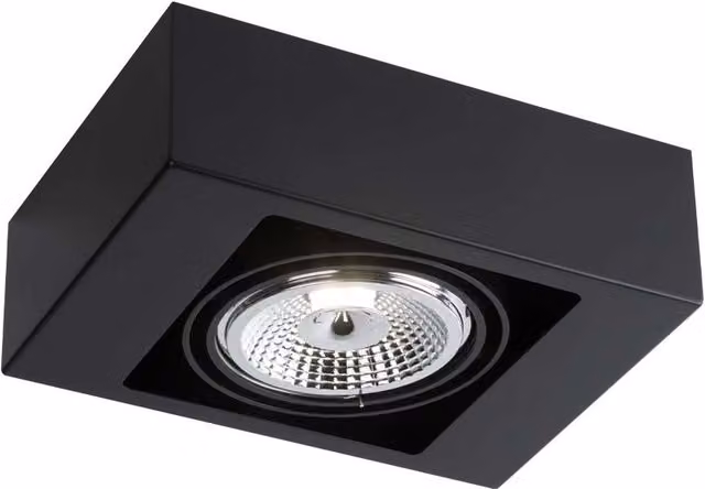 Spot da soffitto Shilo KOGA nero rettangolare orientabile e dimmerabile con attacco GU10 – 1
