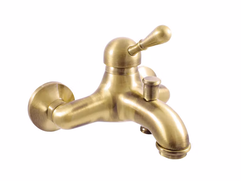 Slezák-RAV: Miscelatore per vasca da bagno Labe - Old Brass L454.5SM Old Brass (bronzo) Brass All-metal 150 mm