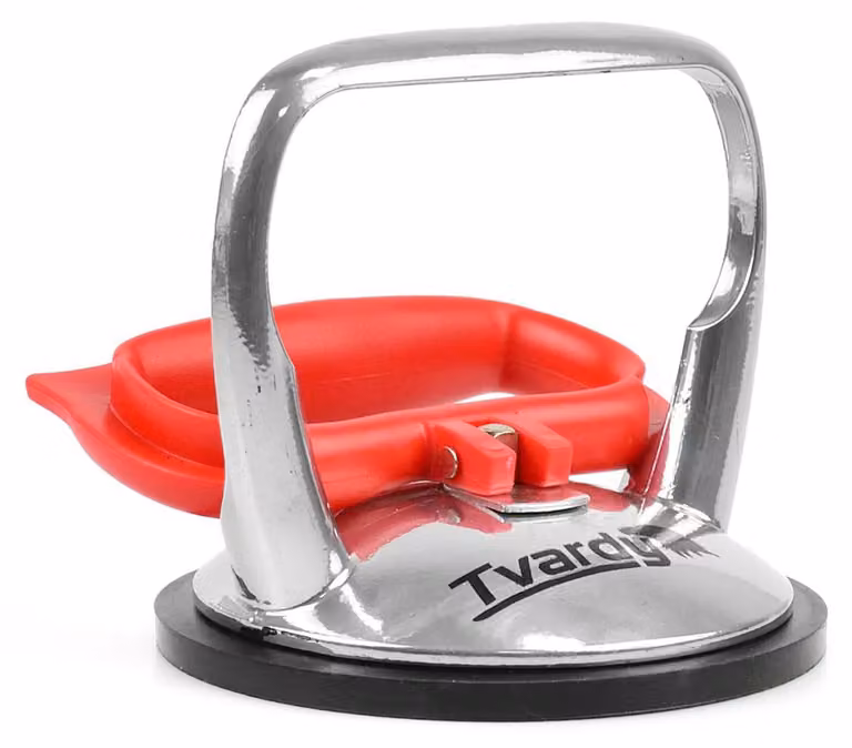 Ventosa in alluminio per vetro ,capacità 60 kg ,diametro 125 mm