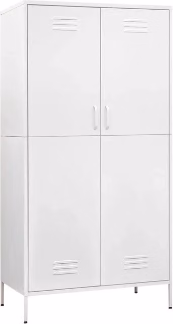 Armadio Bianco 90x50x180 cm in Acciaio CFW5727256