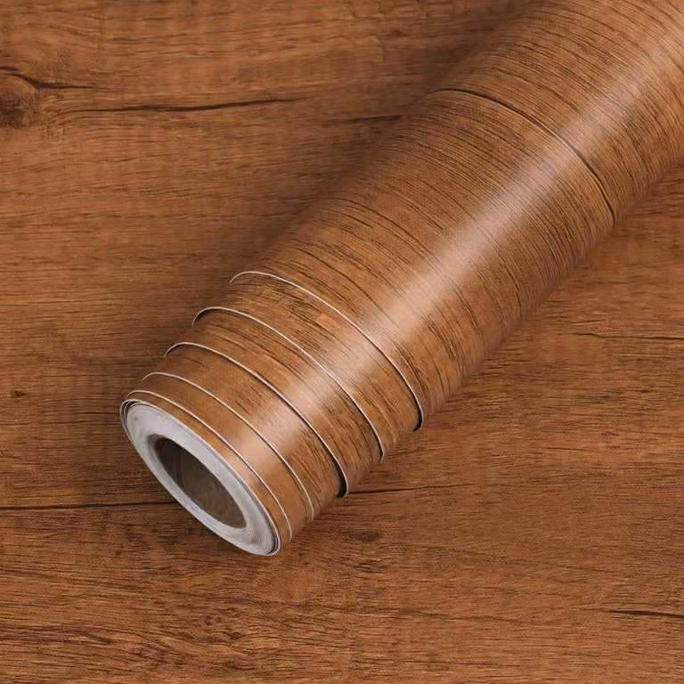 Carta adesiva in legno marrone, 60 cm x 400 cm, ideale per rivestire mobili da cucina