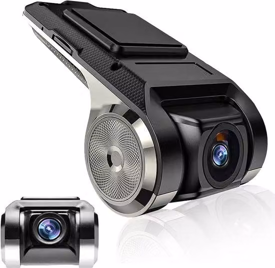 Mini videocamera per auto con grandangolo a 170°, registratore USB, visione notturna, sensore G, spegnimento automatico in caso di ventilazione e allarme di parcheggio per autoradio Android