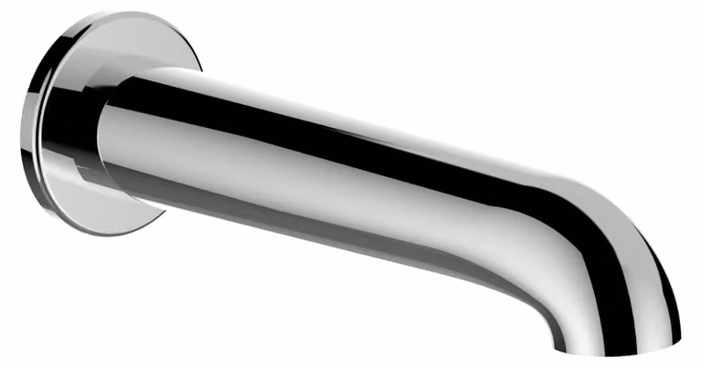 LAUFEN Bec de baignoire PURE, bec fixe, saillie 175 mm, chromé, HF901771100000, HF901771100000